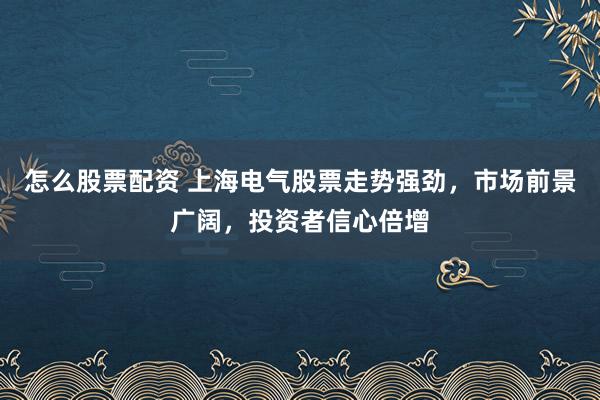 怎么股票配资 上海电气股票走势强劲，市场前景广阔，投资者信心倍增