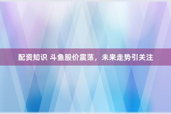 配资知识 斗鱼股价震荡，未来走势引关注